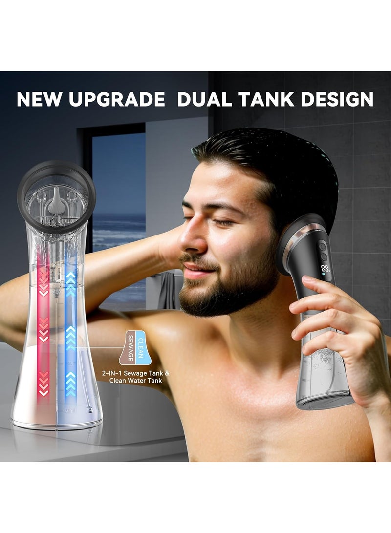 ريبوتون إزالة شمع الأذن - منظف كهربائي للأذن مع شاشة LED، مجموعة تنظيف الأذن مع نظام استعادة مياه الصرف الصحي، نظام تنظيف شمع الأذن فعال وآمن، 3 أوضاع ضغط، 12 طرفًا - Image 2