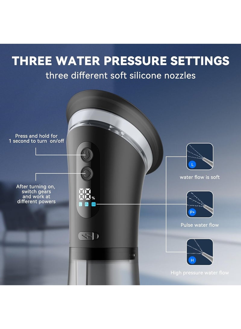 ريبوتون إزالة شمع الأذن - منظف كهربائي للأذن مع شاشة LED، مجموعة تنظيف الأذن مع نظام استعادة مياه الصرف الصحي، نظام تنظيف شمع الأذن فعال وآمن، 3 أوضاع ضغط، 12 طرفًا - Image 4