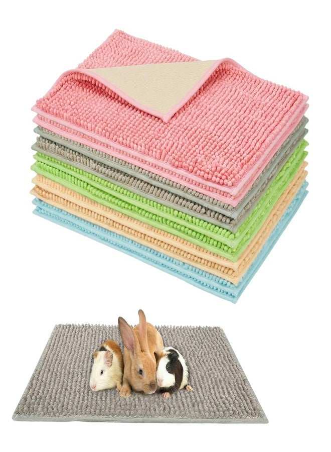 ECVLRTK 20 PCS Guinea Pig Cage Liners 30 x 40 cm (12 x 16 in) Washable Reusable Fleece Pee Pads with Non Slip Backing for Small Animals Rabbit Bunny Hamster - Image 1