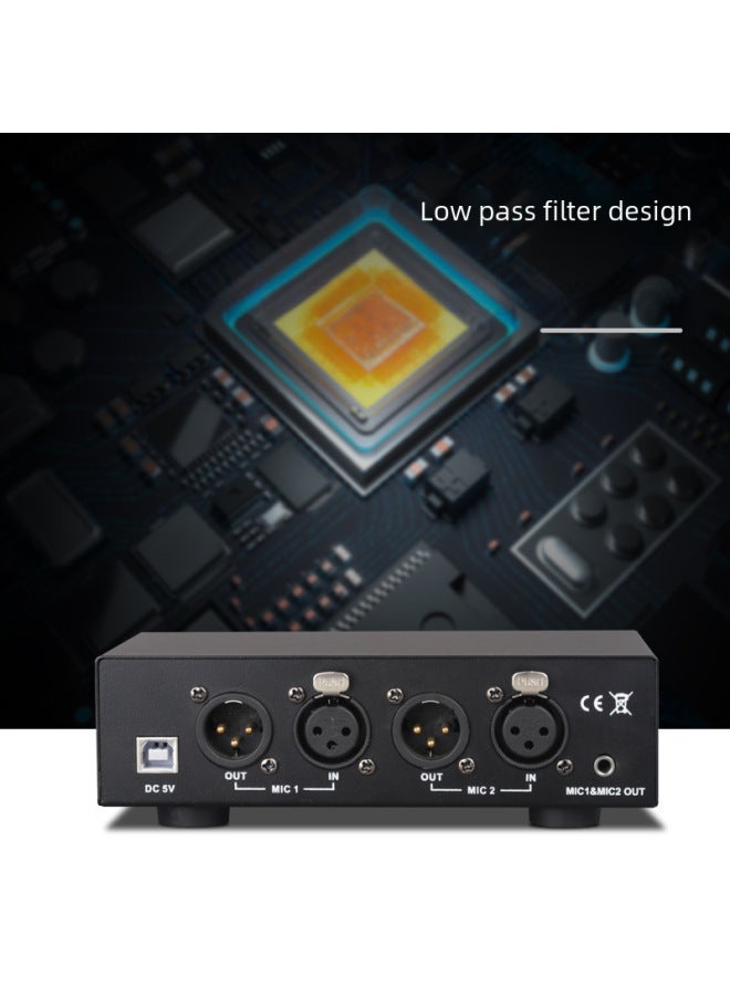 Live Recording Large Diaphragm Dual Capacitor Microphone Available 48v Phantom Power Usb Power Voltage Regulator Noise-free - Image 3