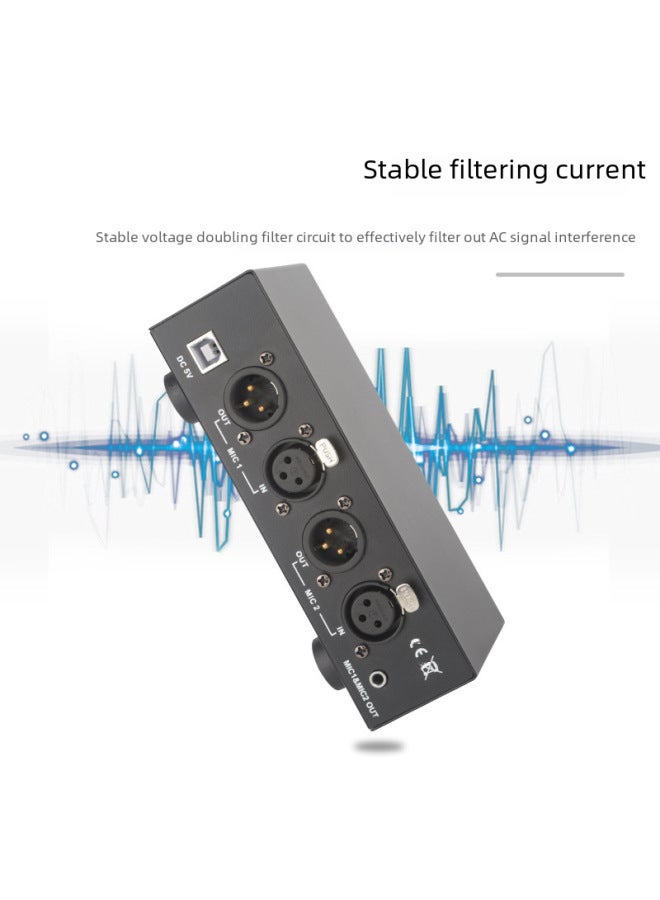 Live Recording Large Diaphragm Dual Capacitor Microphone Available 48v Phantom Power Usb Power Voltage Regulator Noise-free - Image 2