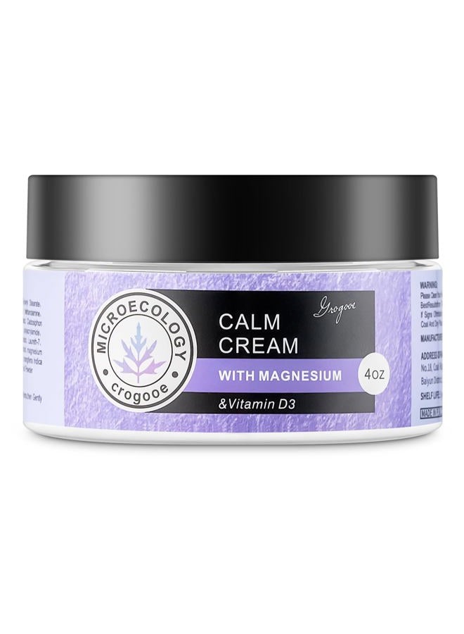 Crogooe Magnesium Body Cream - Moisturizing Lotion Nighttime Magnesium Cream, Hydrating Dry Skin on Body,(Lavender) 4 OZ - Image 1
