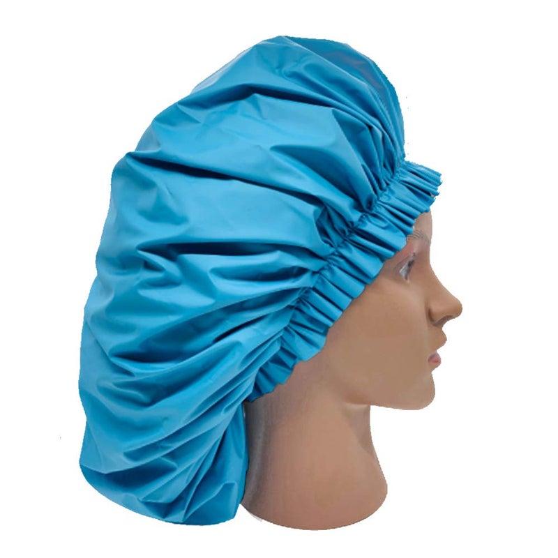ELEBOX Premium Collection Super Jumbo Shower Cap Blue - Image 5