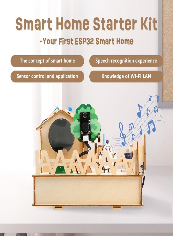ايسبوت مجموعة ACEBOTT ESP32 الذكية لبداية إنترنت الأشياء للمنزل الذكي، مجموعة STEM متوافقة مع بيئة تطوير Arduino، مجموعة ألعاب STEM للبرمجة مع بناء منزل، ومستشعرات، وتحكم عبر تطبيق، مجموعة تعليمية STEM للأطفال من عمر 12 سنة فما فوق - Image 2