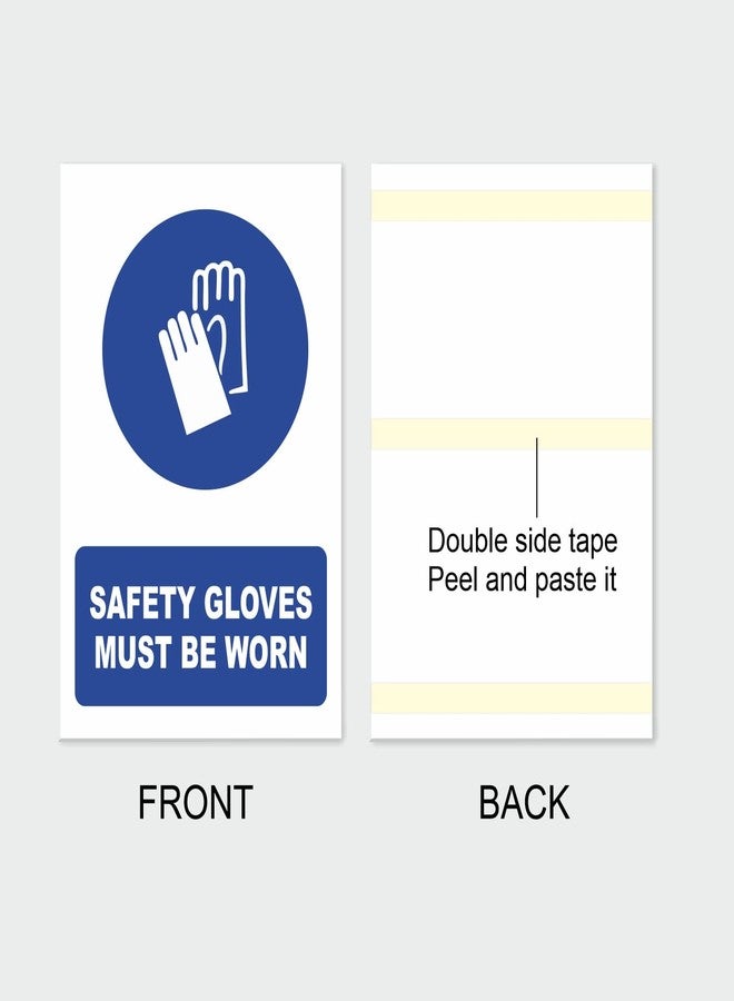 PRINTELLIGENT Safety Sign Board Must Wear Safety Gloves 12x18 SunBoard (Theme - 9) - Image 2