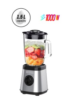 General Supreme Blender, 1.5 Liter, Glass Jar, 1000 Watt, Steel