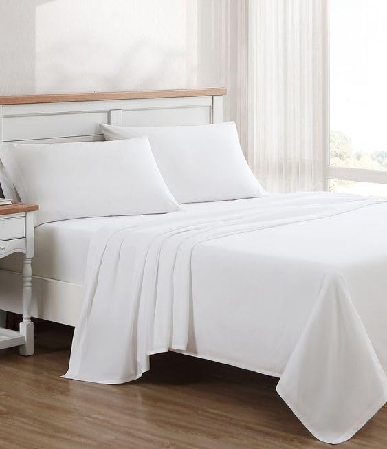Minor Monkey Full Sheets 1000 Thread Count 4 Piece 100% Egyptian Cotton White Bed Sheets for Full Size Bed Extra Long Staple Cotton Luxury Hotel Quality Soft Comfy Bedding Set - 16"" Deep Pocket - Image 2
