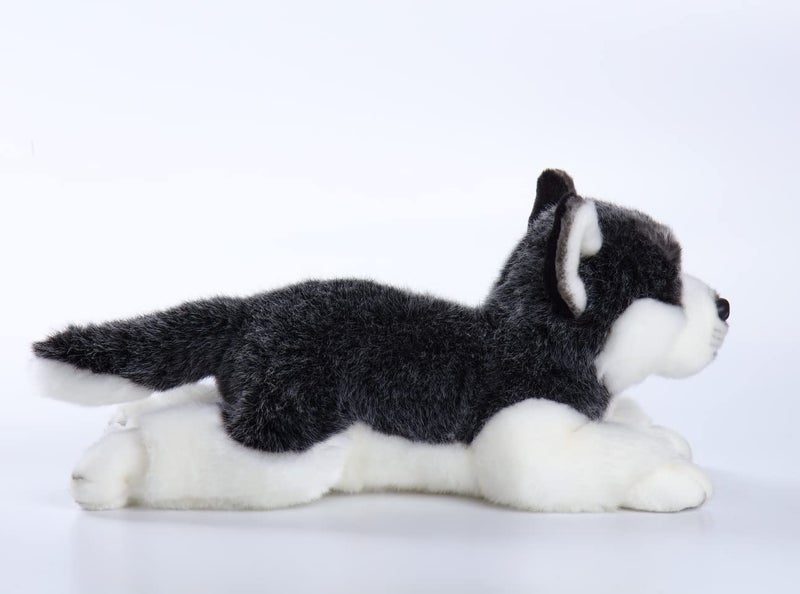 CU-MATE CUMATE 157 Siberian Husky Stuffed Dog Animal SimulationRealistic  Lifelike Soft Handmade Lying Dog Plush Toy Puppy Present Gift for Boys and Girls - Image 3