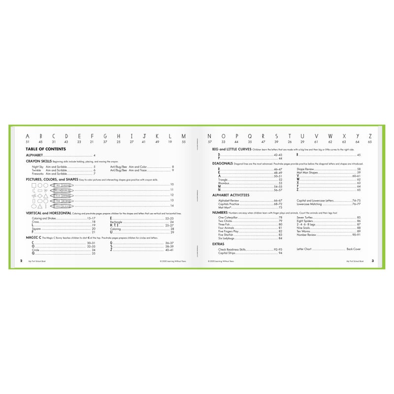 Handwriting Without Tears Learning Without Tears, My First School Book Student Activity Workbook, Get Set for School Program - Pre-K, TK, Ages 4+, Pre-Writing, Elementary School Readiness, School or Home Use - Image 2