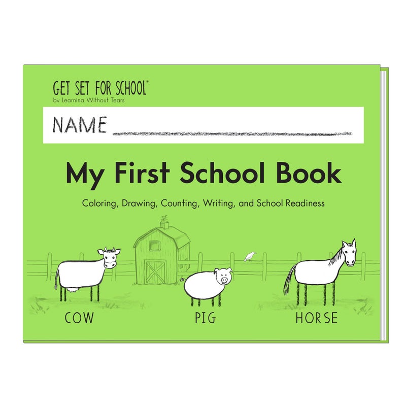 Handwriting Without Tears Learning Without Tears, My First School Book Student Activity Workbook, Get Set for School Program - Pre-K, TK, Ages 4+, Pre-Writing, Elementary School Readiness, School or Home Use - Image 1