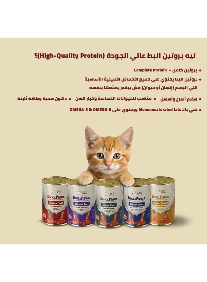 Dux&Paws Meadow Feast Premium Duck Pate Wet Cat Food - 400g | Single Protein, Hypoallergenic & Digestive Support | Rich in Taurine, Pumpkin & Sweet Potato. pets food ,cats food - Image 4