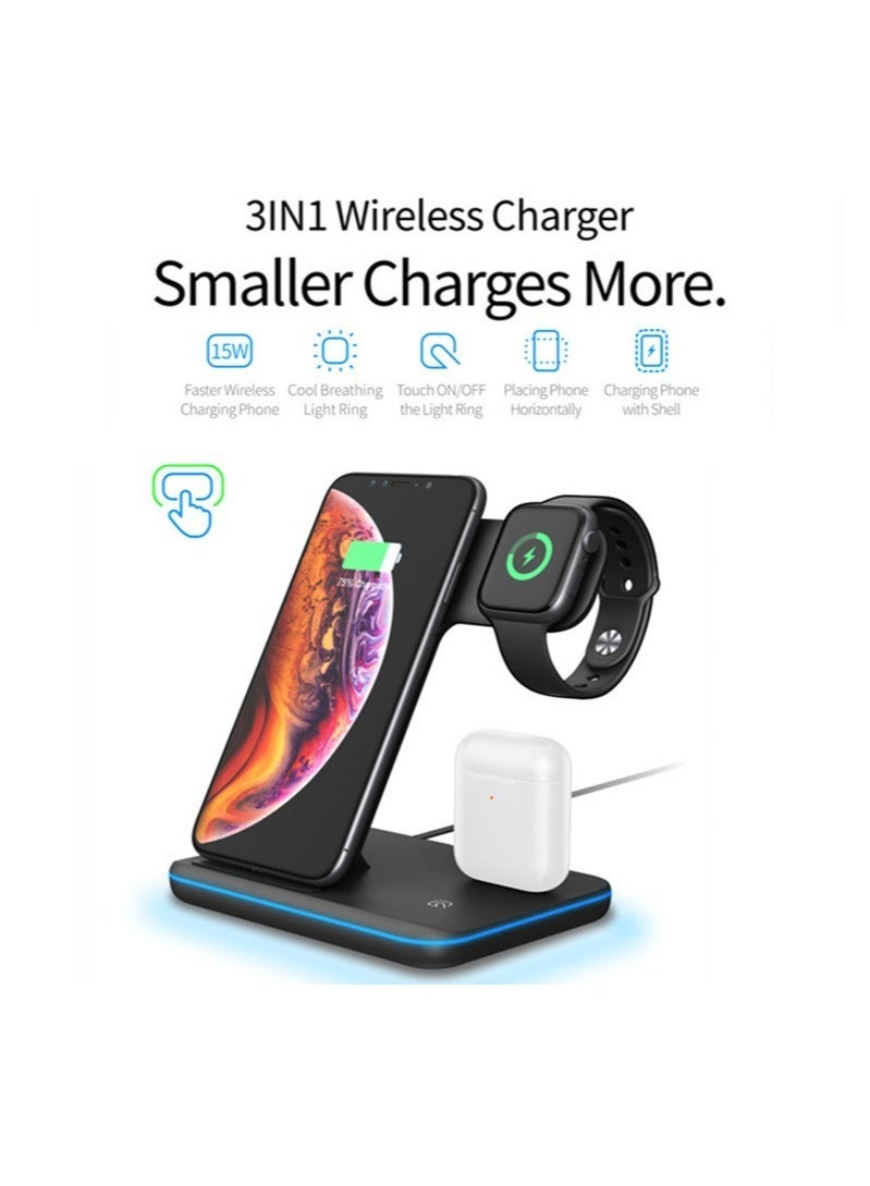 ELTRAZONE Professional Fast Wireless Charger for Apple iPhone/Android/Smartwatch and Air Pods - Image 3