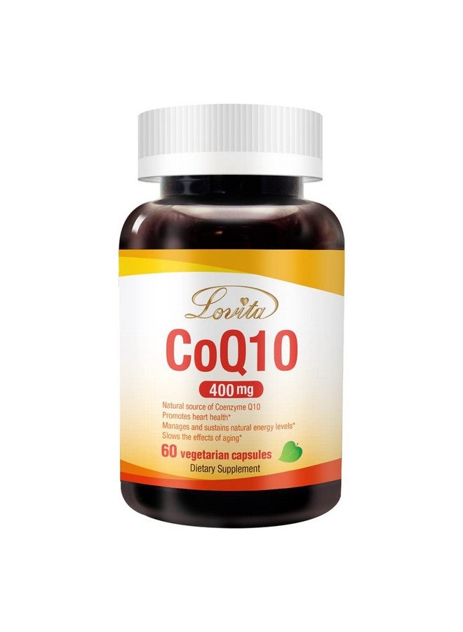 Lovita Coq10 400Mg 99% Purified Q10 Supplement More Potent And Pure Than Regular Coenzyme Q10 Vegan Coq10 For Heart Health & Blood Pressure Support Non Gmo 60 Veggie Capsules - Image 2