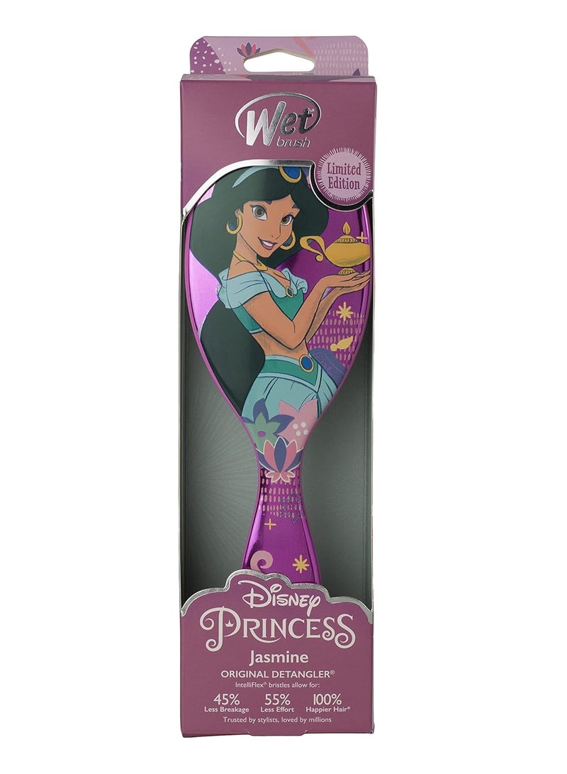 Wet Brush Disney Original Detangler Brush Princess Wholehearted - Jasmine, Dark Purple - All Hair Types - Ultra-Soft IntelliFlex Bristles Glide Through Tangles with Ease - Image 4