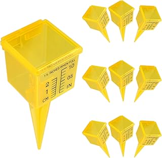 Pletpet Pletpet 10 Pack Rain Gauge Outdoor, 1.5" Sprinkler Gauge Lawn Water Gauge for Rain with Wide Mouth Water Measuring Tool  - Image 1