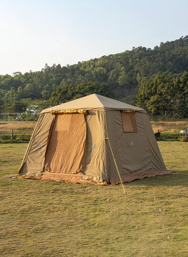 السنيدي خيمة رحلات هوائية قماش قطني,خيمة نفخ بالهواء, مقاس 300*300*220 سم - Image 2