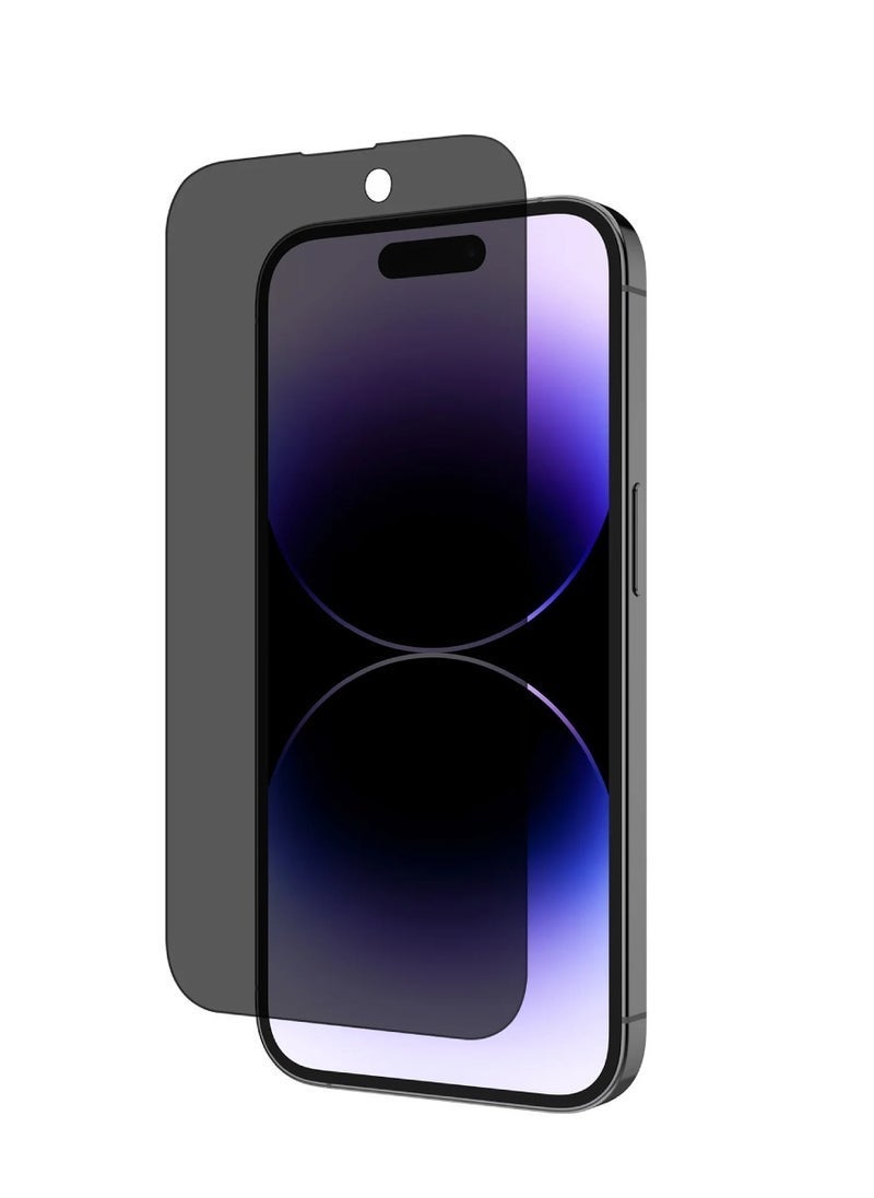 vesus iPhone Tempered Glass 3 Pack Privacy Screen Protector Set For iPhone 14 Pro 6.1 Inch Anti-Spy Tempered-Glass, Scratch Resistant iPhone Glass Full-Coverage Glass (Privacy, iPhone 14 Pro) - Image 4