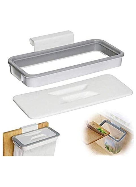 Hanging Trash Bag Holder Clear/White/Grey