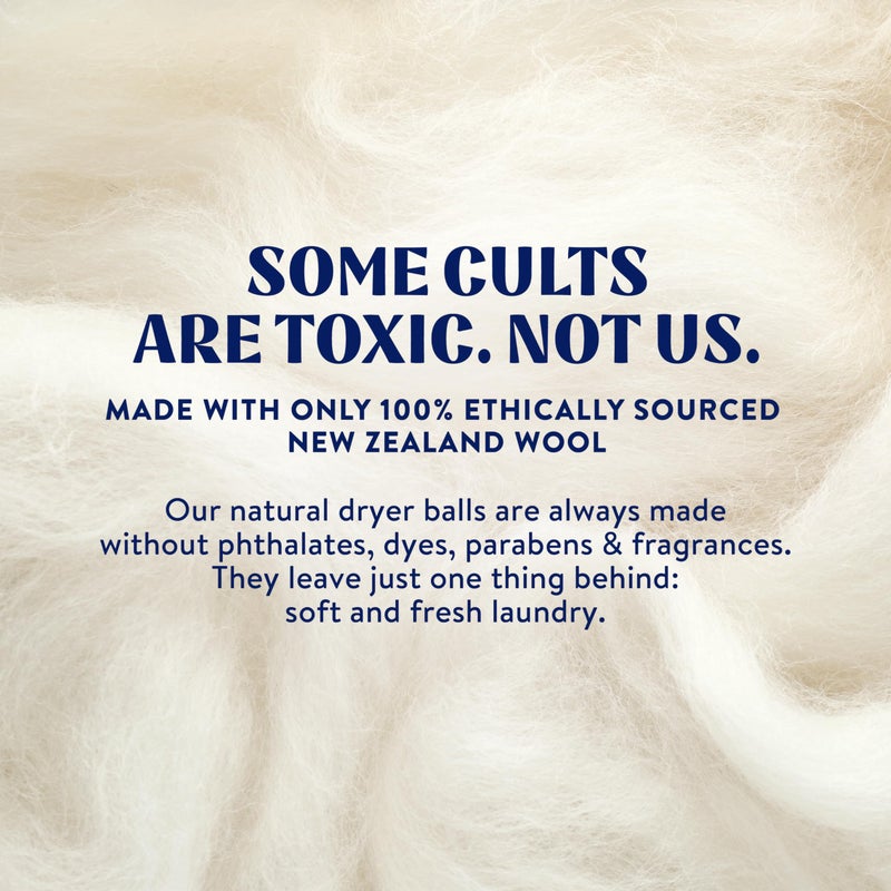Cleancult Wool Dryer Balls (3 Count) - Made from 100% New Zealand Wool - Biodegradable Dryer Balls - Shorten Dry Times, Soften Clothes, and Stop Static Cling - Lasts up to 1000 Loads - Image 5
