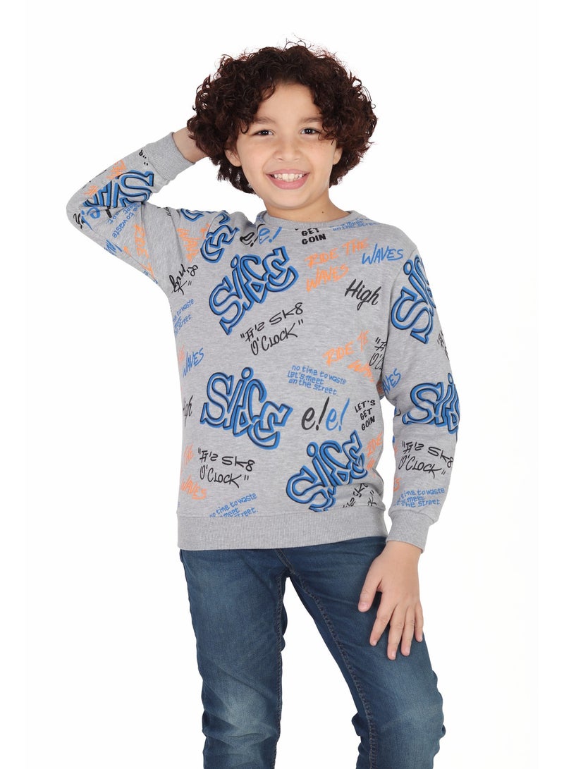 تشويس سويتشيرت شتوي O Clock للأطفال – خامة ميلتون الفاخرة لدفء وراحة لا مثيل لها كود 176 - Image 2