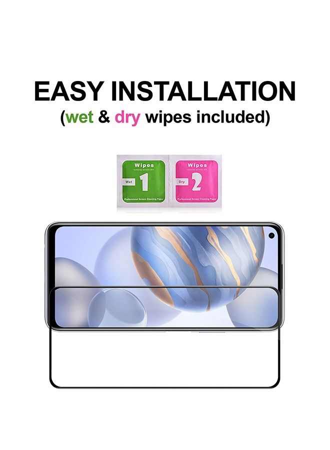 واقي شاشة من الزجاج المقوى لهاتف هواوي نوفا 7 أسود / شفاف - Image 3