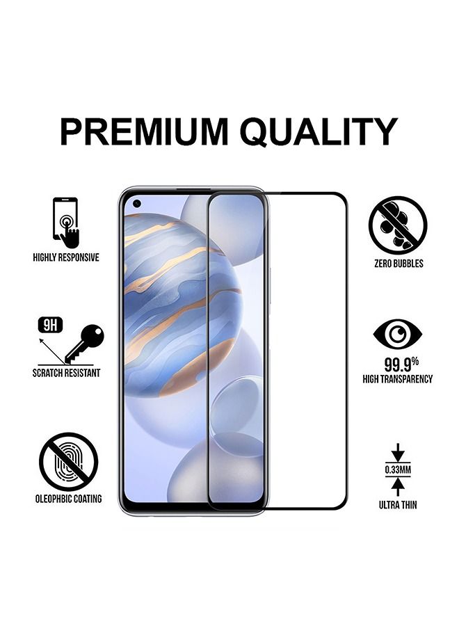 واقي شاشة من الزجاج المقوى لهاتف هواوي نوفا 7 أسود / شفاف - Image 2