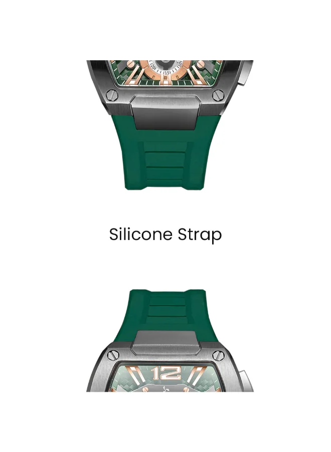 TORNADO Men's Silicone Multi Function Watch T23105-XSHH - 43x54 mm