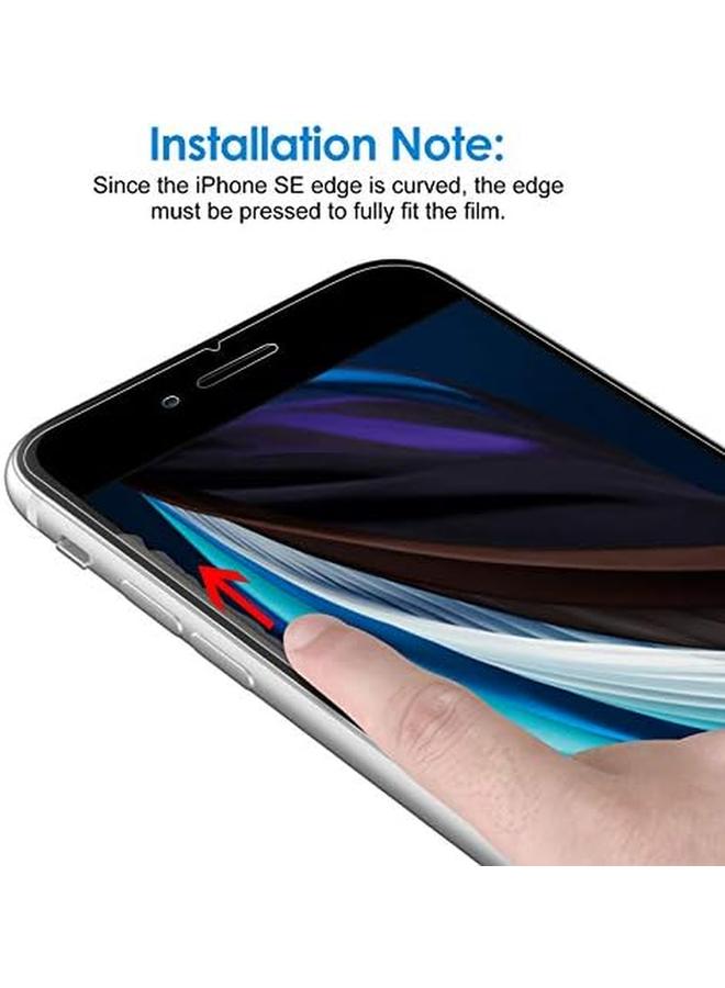 Jetech Screen Protector For Iphone Se 3 2 2022 2020 Edition 4.7 Inch Tempered Glass Film 3 Pack - Image 2