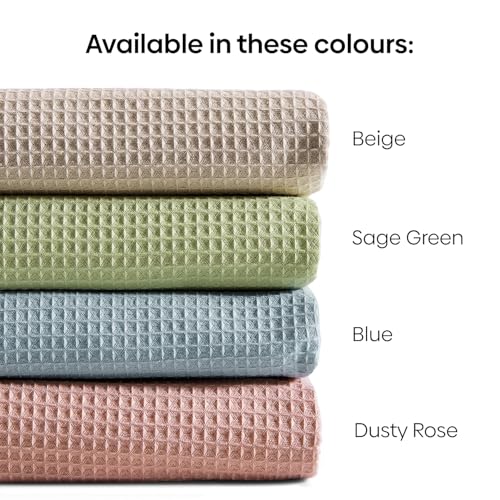 haus & kinder Maple Waffle Bath Towel | Honeycomb Bathing Towels | 100% Cotton Towel for Men, Women | Gym Towels, Spa Towel | Ultra Absorbent Towel | 220 GSM | Quick Dry Solid Dusty Rose, 75x150 Cm - Image 3
