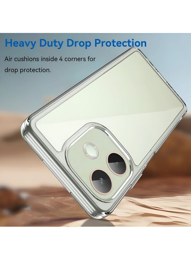 CHAPPELINE Oppo A5 Pro 5G 2025 AIRBAG CASE Series Premium Transparent Airbag Shockproof Anti-Yellowing with Free Iron Plate Case Cover - Clear - Image 2