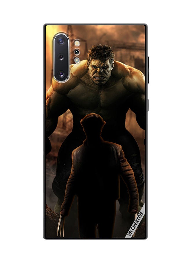 VR CREATIVE Protective Case Cover For Samsung Galaxy Note10 Plus 5G Hulk Vs Xman Design Multicolour - Image 1