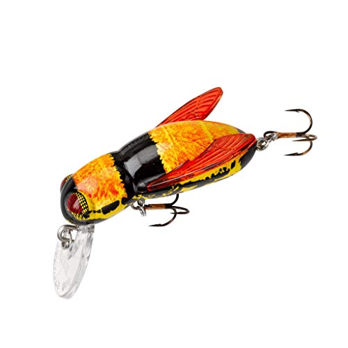 Rebel Lures Bumble Bug Topwater / Crankbait Fishing Lure, 1 1/2 Inch, 7/64 Ounce, Bumble Bee - Image 4