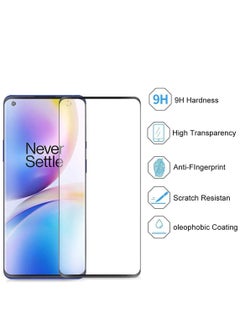 شيزي واقي شاشة OnePlus 8 Pro ، [صلابة 9H ، تغطية كاملة ، بدون فقاعات وبصمات أصابع] ، فيلم زجاجي مقوى عالي الجودة مقاوم للخدش لهاتف OnePlus 8 Pro-Black (عبوة واحدة)  - Image 3