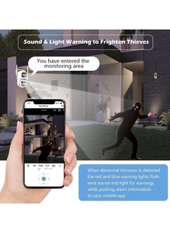 General Security Camera Outdoor 6MP Dual Lens, PTZ WiFi Outdoor Camera Wired Home, Motion Detection, Body Tracking, Colour Night, SD/Cloud Storage, IP66 Water Resistant, 2-Party Talk, 24/7 Recording  - Image 3