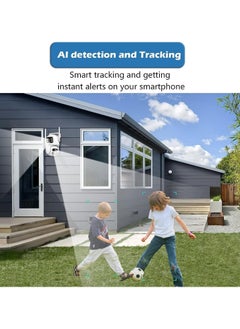 General Security Camera Outdoor 6MP Dual Lens, PTZ WiFi Outdoor Camera Wired Home, Motion Detection, Body Tracking, Colour Night, SD/Cloud Storage, IP66 Water Resistant, 2-Party Talk, 24/7 Recording  - Image 4