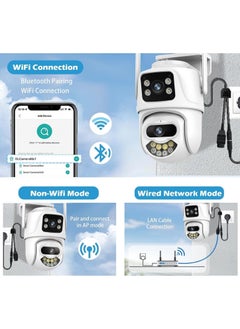General Security Camera Outdoor 6MP Dual Lens, PTZ WiFi Outdoor Camera Wired Home, Motion Detection, Body Tracking, Colour Night, SD/Cloud Storage, IP66 Water Resistant, 2-Party Talk, 24/7 Recording  - Image 5