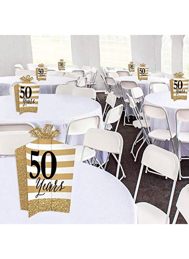Big Dot of Happiness We Still Do 50Th Wedding Anniversary Table Decorations Anniversary Party Fold And Flare Centerpieces 10 Count  - Image 4