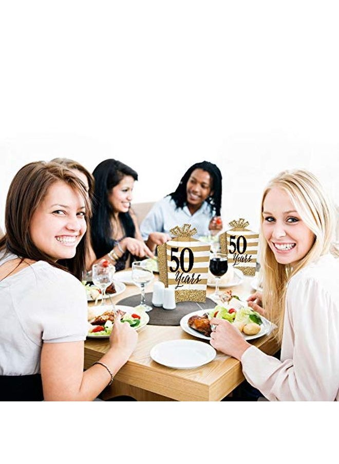 Big Dot of Happiness We Still Do 50Th Wedding Anniversary Table Decorations Anniversary Party Fold And Flare Centerpieces 10 Count  - Image 5