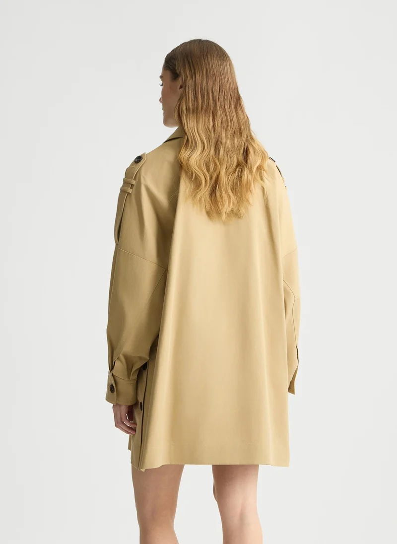Liu Jo Beige gabardine trench coat