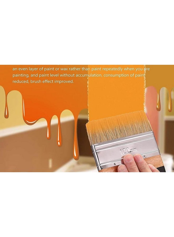 Like-It Like it Artist Professional Wide Flat 11.5x10x3cm/4.52x3.93x1.18in, Ergonomic Wood Handle, Natural Bristles, Wide Flat, DIY Painting, Waxing Tool - Image 3
