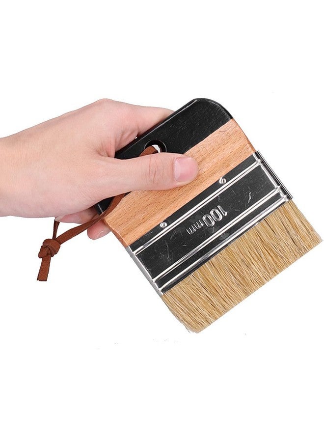 Like-It Like it Artist Professional Wide Flat 11.5x10x3cm/4.52x3.93x1.18in, Ergonomic Wood Handle, Natural Bristles, Wide Flat, DIY Painting, Waxing Tool - Image 4