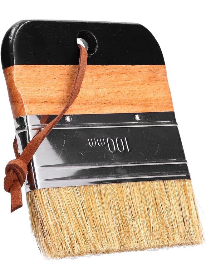 Like-It Like it Artist Professional Wide Flat 11.5x10x3cm/4.52x3.93x1.18in, Ergonomic Wood Handle, Natural Bristles, Wide Flat, DIY Painting, Waxing Tool - Image 1