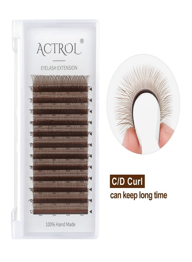 ACTROL YY Lashes Extension Professional Grade Brown 0.07mm C Curl 10mm Volume Individual YY Eyelashes Extension Y Shaped Soft Eyelashes Thin Root Easy Fan Making for Lash Artists - Image 3
