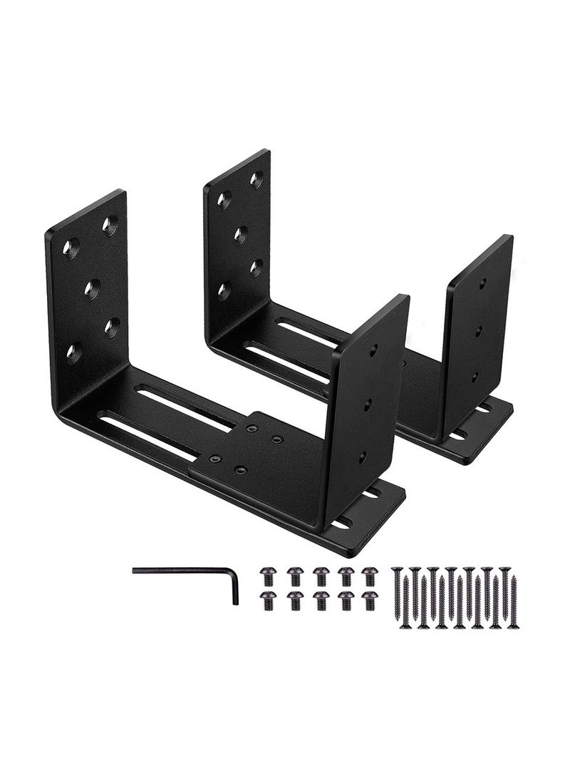 Adjustable door block reinforcement frame Heavy duty door safety rod bracket Metal safety door U-shaped tie rod bracket - Image 4