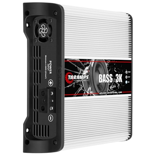 Taramp's Taramps BASS 3k 1 Ohm 1 Channel Mosfet Amplifier 3000 Watts RMS, Monoblock, Subsonic Filter, Low Pass Crossover, Bass Boost, RCA, Class D, Car Audio System, Great for Subwoofers, Max Power - Image 2
