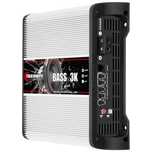 Taramp's Taramps BASS 3k 1 Ohm 1 Channel Mosfet Amplifier 3000 Watts RMS, Monoblock, Subsonic Filter, Low Pass Crossover, Bass Boost, RCA, Class D, Car Audio System, Great for Subwoofers, Max Power - Image 3