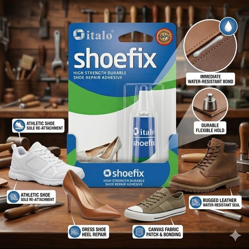Italo Shoefix High Strength Durable Shoe Repair Adhesive Glue 17ml - Image 2