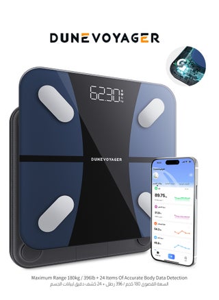 Personal Scale, Smart Scale, Scales For Body Weight And Fat, High Accurate Body Fat Scale Digital Bluetooth Bathroom Scale, 24 Body Composition Including Weight, Body Fat, Bmi, Muscle And Bone Mass, Etc, Graduation Value 0.05kg/0.1lb, Maximum 180kg/396lb, Ipx5 Waterproof, 120 Days Use Time, 280*280*24mm With Application - pzsku/ZEF48563DEC6E61417EA7Z/45/_/1730193511/11e67869-d2f8-40af-9f45-51d85dd3cfad