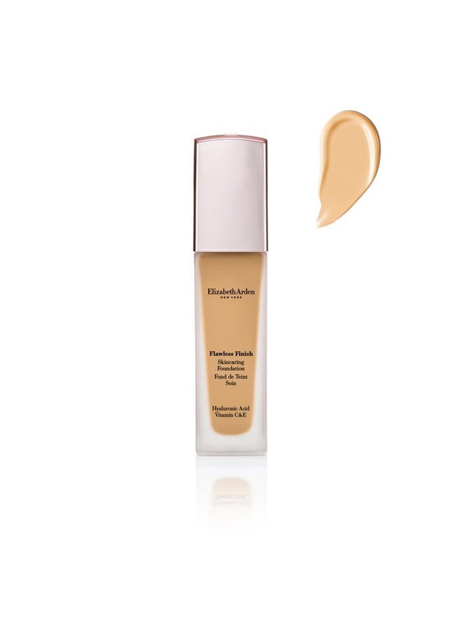 Elizabeth Arden Flawless Finish Skincaring Foundation with Hyaluronic Acid, Vitamin C & E, 200N (Light skin with neutral and subtle peach undertones), 1 fl. oz. - Image 1