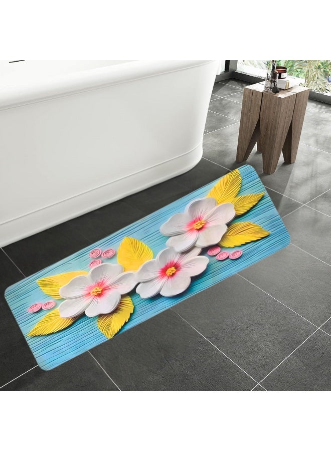 Sweet Bathroom Rugs 116x38cm, Extra Soft Absorbent Bath Rugs, Rubber Backing Quick Dry, Machine Washable Bath Mats for Bathroom Floor, Tub and Shower, Home Decor Accessories - Image 1